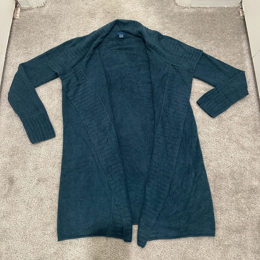 Barefoot Dreams CozyChic Lite Cardigan in Teal Green Size XSmall *SOLD OUT COLOR